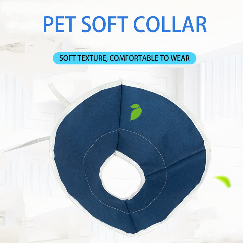 NonwovenEco Soft Recovery Cat Cone Collar,Dog Neck Donut Collar After Surgery,Protect The Wound Without Affecting Eating,Suitable for Pets up to 10 inches Neck Circumference,Adjustable Size M - BeesActive Australia