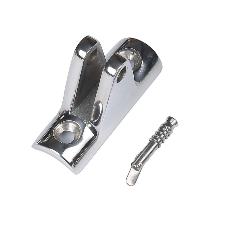 [AUSTRALIA] - MX Deck Hinge with Quick Release Pins for Boat Bimini,316 Stainless Steel Heavy Duty Concave Base 