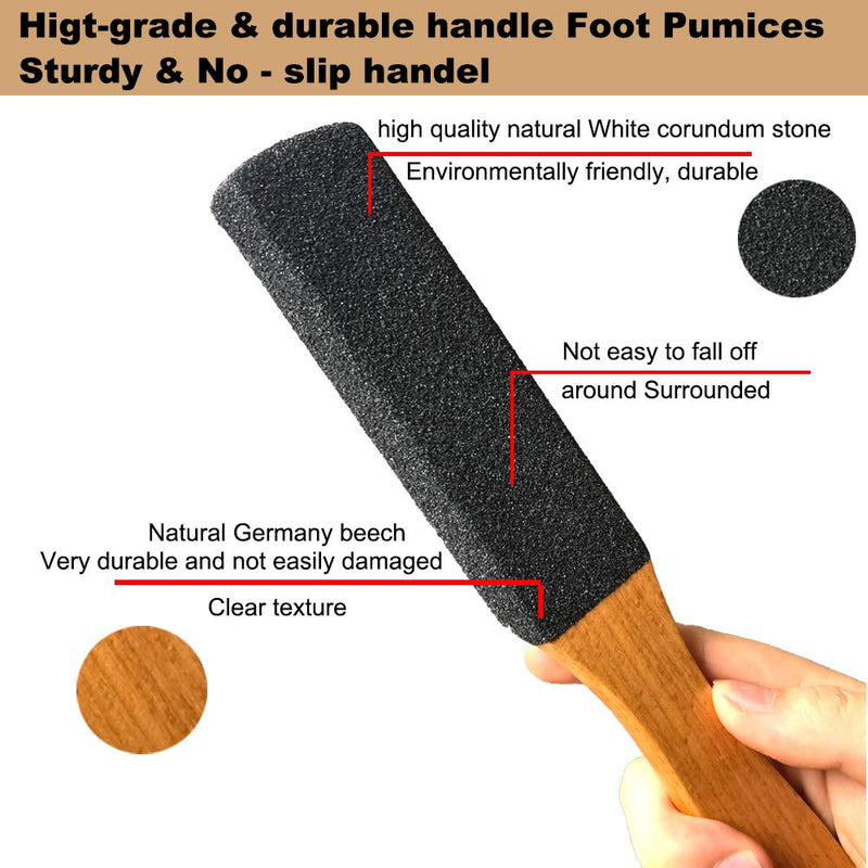 Foot File Callus Remover Foot Scrubber,Professional Pedicure Foot Rasp Removes Cracked Heels,Dead Skin,Corn,Hard Skin,Pumice Stone for Feet Scraper File Brush Tools for Wet and Dry Feet (Black) - BeesActive Australia