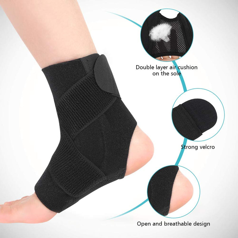 Yosoo Health Gear Adjustable Ankle Brace Breathable Nylon Material Super Elastic Sleeve for Acute Injury Rehabilitation, Effective Relief for Chronic Ankle Pain, Arthritis, Tendonitis One Size Ankle Brace 01 - BeesActive Australia