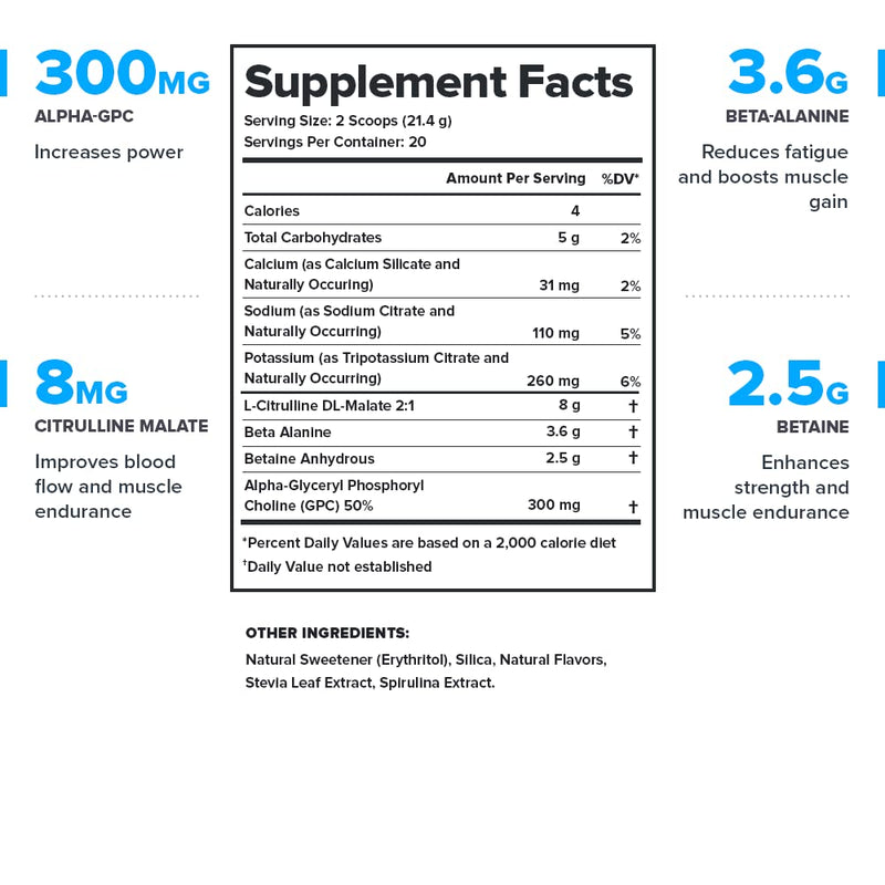 LEGION Pulse Pre Workout Supplement - All Natural Nitric Oxide Preworkout Drink to Boost Energy, Creatine Free, Naturally Sweetened, Beta Alanine, Citrulline, Alpha GPC (Caffeine Free Blue Razz) Caffeine Free Blue Raspberry - BeesActive Australia