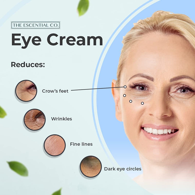 Eye Cream - Anti Wrinkle and Anti Aging Cream, Eye Cream for Dark Circles and Dry Skin Around the Eyes - 50g - The Escential Co. - BeesActive Australia