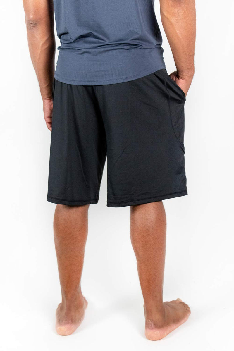 DEVOPS Men's 2-Pack Loose-Fit 10" Workout Gym Shorts with Pockets Small 0# (Black / Navy) - BeesActive Australia