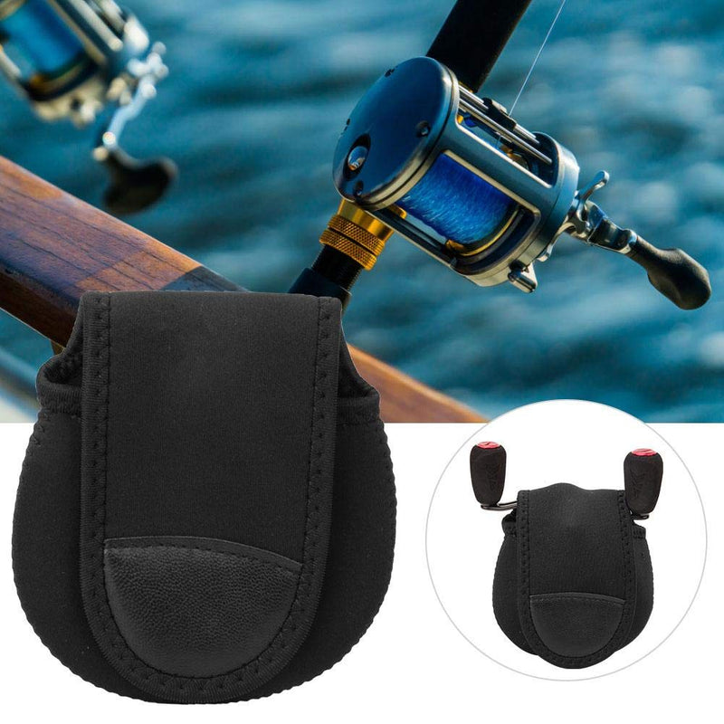 Bait Casting Bag, Neoprene Casting Reel Bag Black Bait Lure Pack Protective Cover Fishing Tackle Fishing Wheel Bag - BeesActive Australia