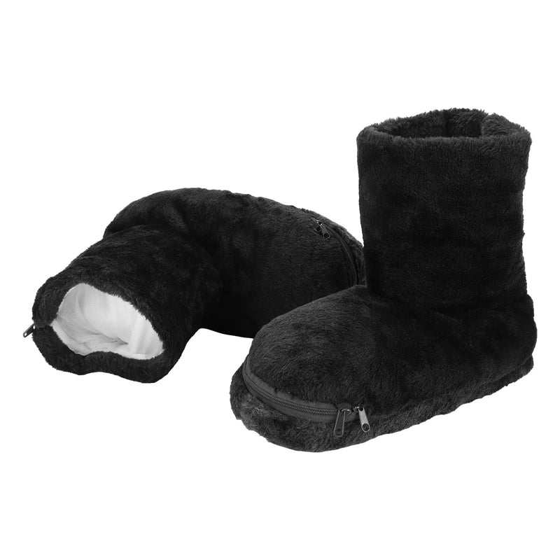 Winter Heated Foot Warmer Boots,Electric Heated Shoes Heated Booties Slipper USB Charger Heating Shoes Warmer Rechargeable Thermal Shoe Winter Heated Foot Warmer to Keep Feet Warm (Black) Black - BeesActive Australia