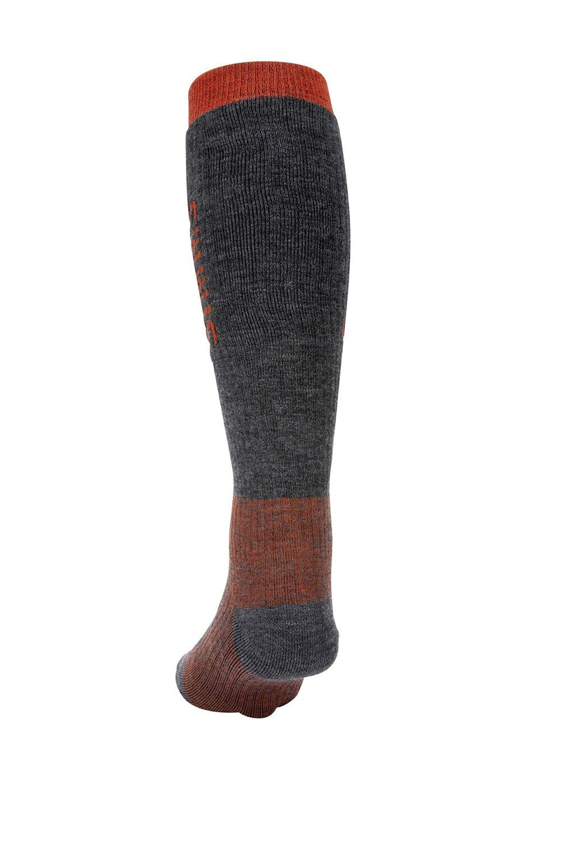Simms Men's Merino Wool Thermal Midweight OTC Sock, Large, Carbon - BeesActive Australia