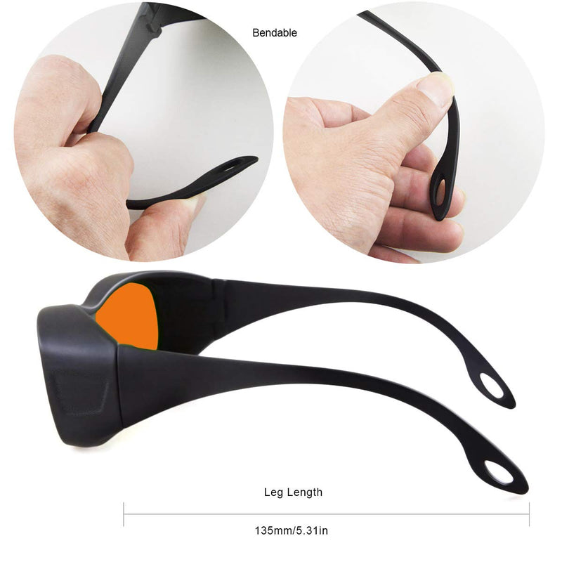 FreeMascot OD 6+ 190nm-550nm / 800nm-1100nm Wavelength Professional Laser Safety Glasses Style 4 - BeesActive Australia