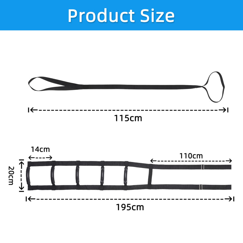 Adjustable Bed Ladder Assist, Bed Ladder Straps with Handles, 6 Handle Bed Ladder Straps for Adults, Elderly, Disabled. - BeesActive Australia