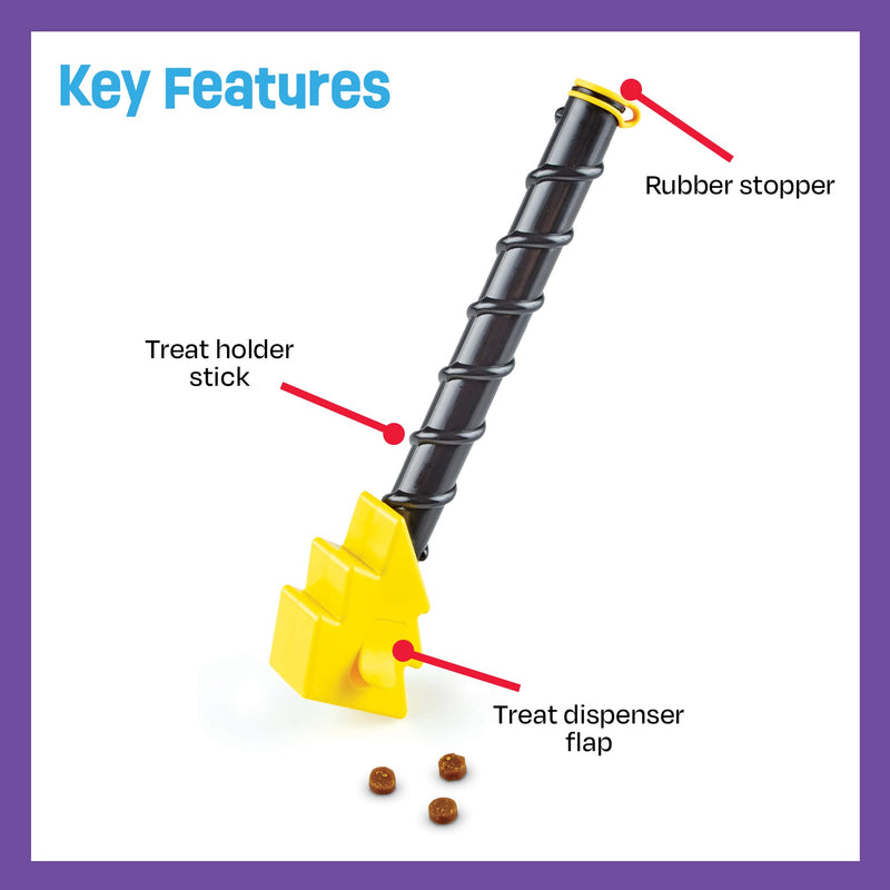 Brightkins Magic Wand Treat Dispenser: Bolt - 1 Piece Dog Treat Holder, Treat Dispenser for Dogs, Multi - BeesActive Australia