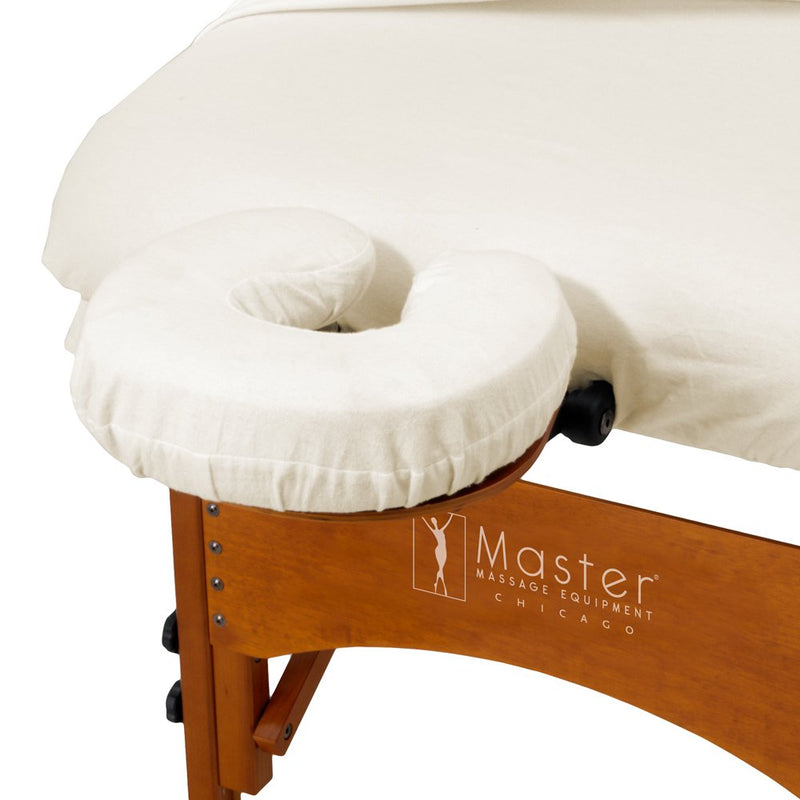 Master Massage Head Covers Washable 100% Cotton for Massage Table Headrest Neck Pillow 6 Pack Cream 6 Pieces - BeesActive Australia