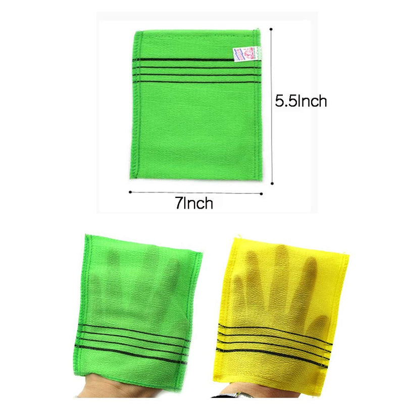 Exfoliating Bath Mitten Remove Dead skin Body Scrub Korean Style Bathing Washcloth Italy Towel - BeesActive Australia