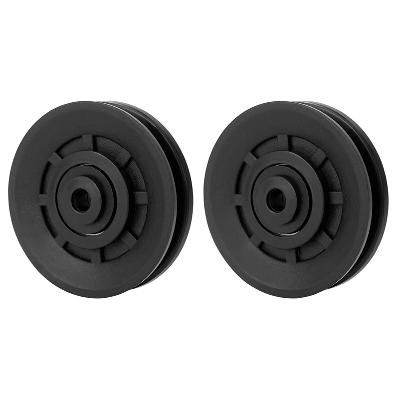 Luwint 3.5" Bearing Pulley Wheel, 2 Packs Fitness Pulleys Replacement for Home Gym Parts - BeesActive Australia