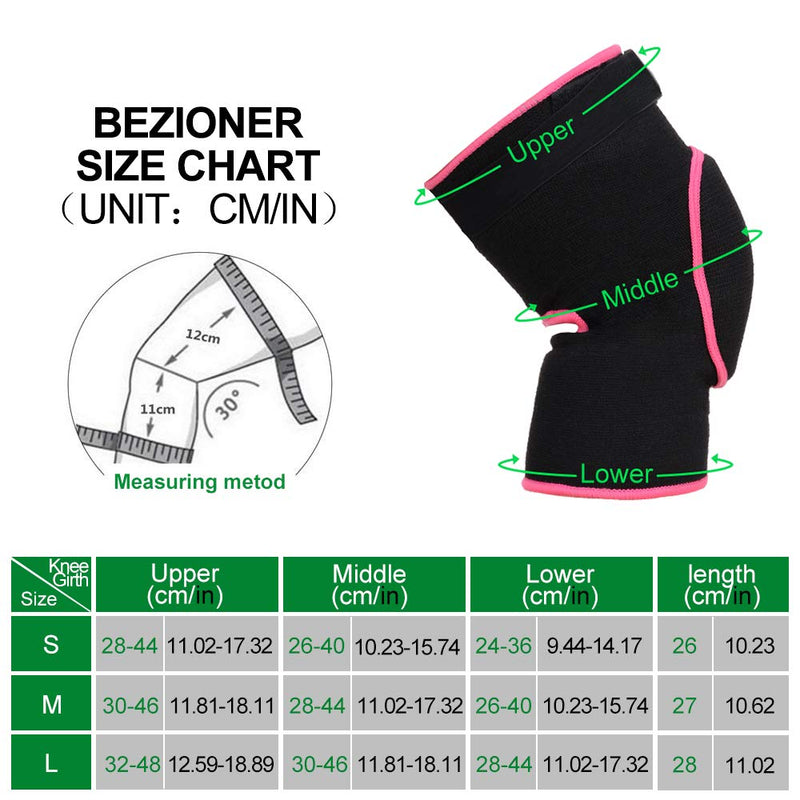 Volleyball Knee Pads for Women Men Girls,Anti-Slip Collision Avoidance Kneepads with Thick Sponge for Dance Basketball Football Pink L=145-175lb - BeesActive Australia