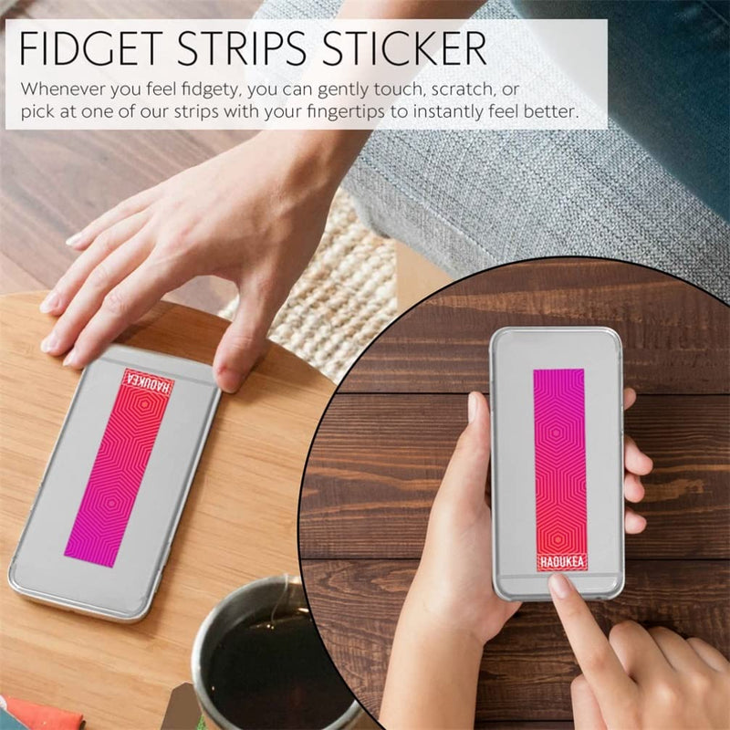 Cabilock 6Pcs Calm Stickers Textured Strips Toys Anxiety Sensory Stickers Kit Phone Tape Calm Stickers for Kids and Adults Anxiety Relief Items - BeesActive Australia