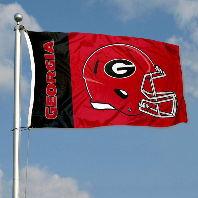 College Flags & Banners Co. Georgia Bulldogs Football Helmet Flag - BeesActive Australia