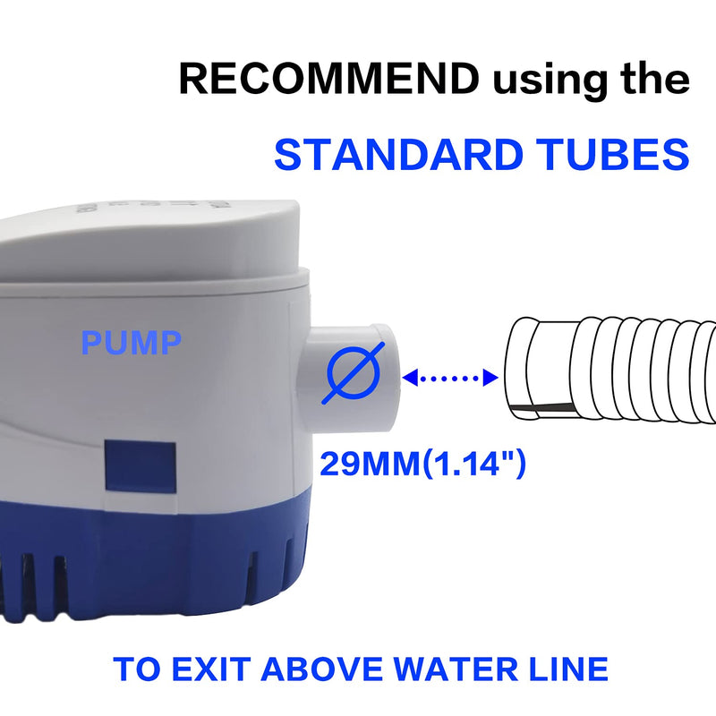 iztor Marine Automatic Submersible Boat Bilge Water Pump 12V 1100 GPH Auto Float Switch K2999 - BeesActive Australia
