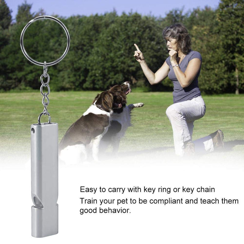 2PCS Pet Parrot Training Whistle, Dogs Birds Behavior Instruction Sound Reflex Sonic Whistle Stainless Steel Pet Flight Recall Training Tool - BeesActive Australia