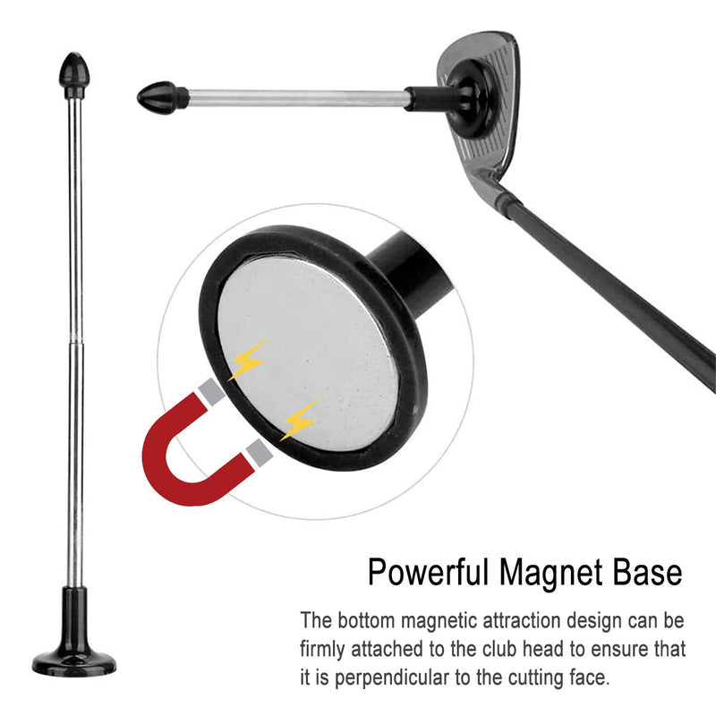 TuhooMall Golf Alignment Sticks, Magnetic Golf Club Alignment Stick Training Aids Accessories Help Visualize and Align Your Golf Shot Black - BeesActive Australia