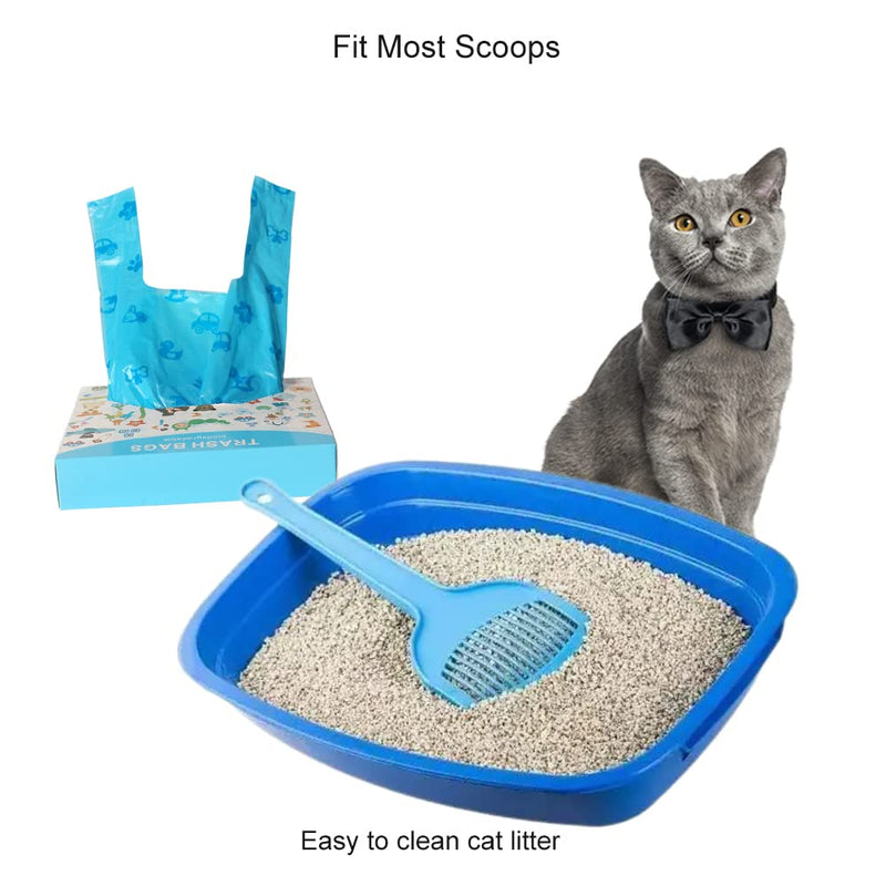 Mavere Odor Sealing Cat Litter Poop Clump Pick-Up Bags with Handles Scoop Tie Bags Dog Waste Bag, Leak Proof Pet Disposal, Unscented, 100 bags - BeesActive Australia