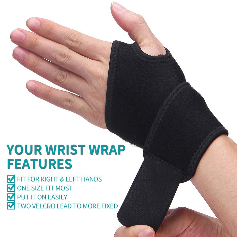 Wrist Brace for Carpal Tunnel, Breathable and Adjustable Wrist Support Brace for Arthritis and Tendinitis, Wrist Compression Wrap for Pain Relief, One Size Fits Left or Right Hand – Single (Pink) Pink - BeesActive Australia