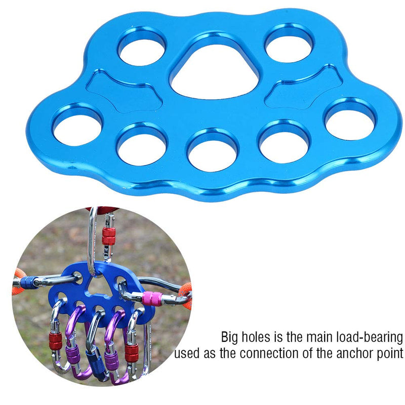 8 Holes Rigging Plate 36KN Paw Rigging Plate Rock Climbing Multi Anchor Point Connector Gear for Outdoor Climbing - BeesActive Australia