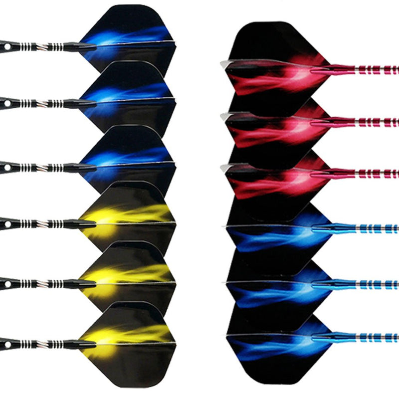ToBeIT Dart Flights Mixed Sets - Standard Shape Dart Flights for Steel tip Darts and Soft tip Dart (60pcs/96pcs/120pcs) 60pcs - BeesActive Australia