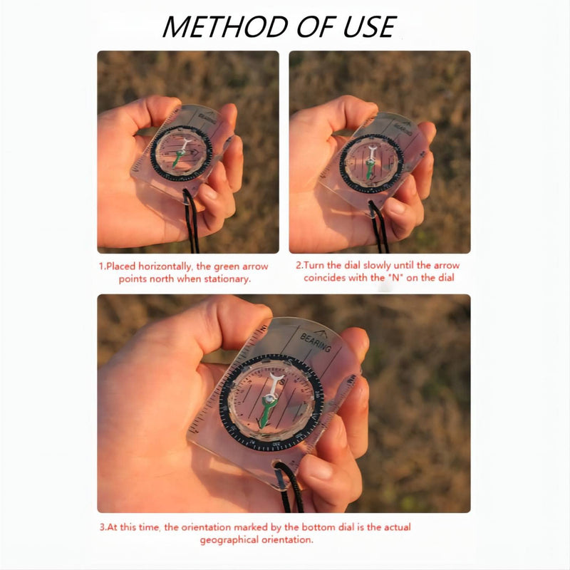 Boy Scout Compass with Survival Whistle，Orienteering Compass Kids Camping Set/Mini Camping Compass/Hiking Backpacking Compass/Kids Compass Navigation Map Reading - BeesActive Australia