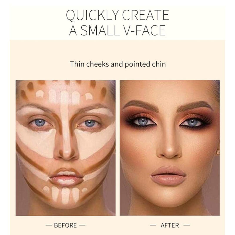 MEICOLY 6 Colors Highlight Contour Stick Double Head Facial Repair Bronzer Concealer 3D Wonder Stick 2 in 1 Body Shading Stick Foundation Cream Pen,3pcs Set - BeesActive Australia