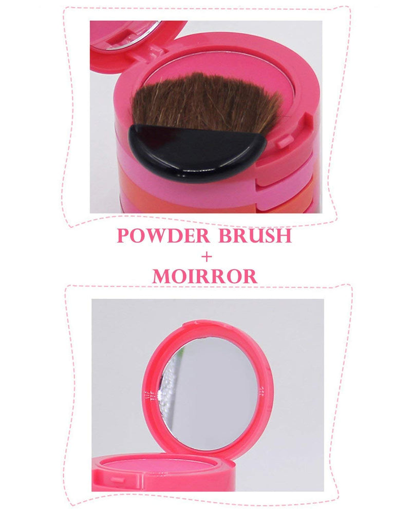 Ucanbe Waterproof 5 Colors Blusher Palette with Blush Brush - BeesActive Australia