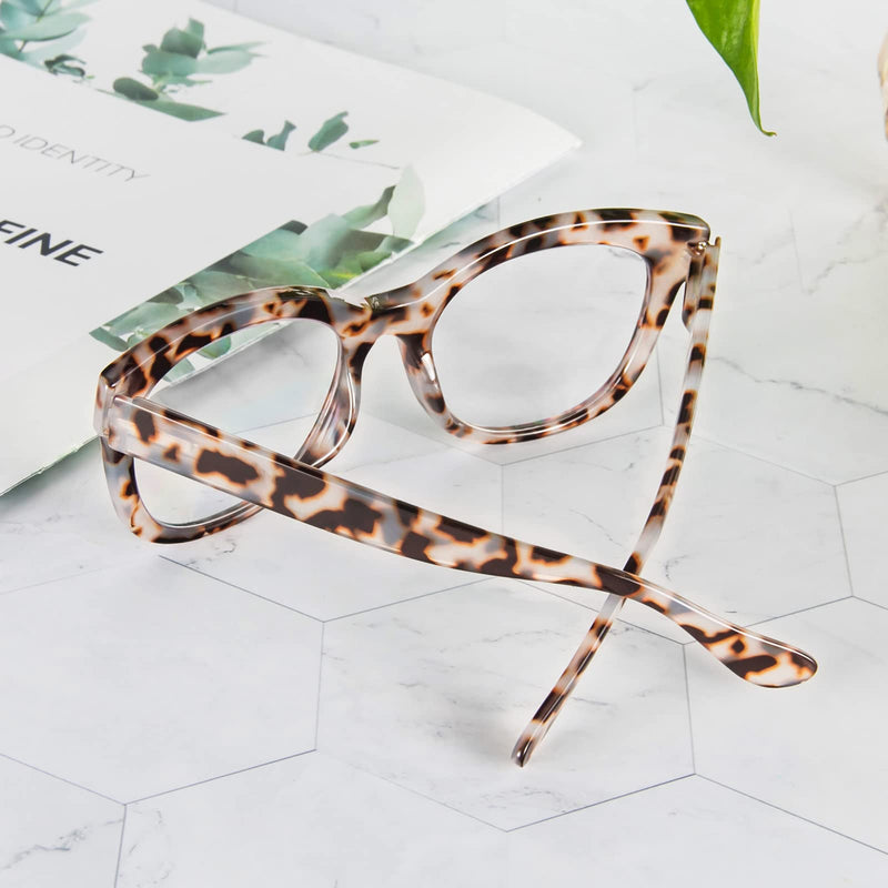 MMOWW Reading Glasses 3 Pack for Women Blue Light Blocking Oversized Computer Readers Spring Hinge Ladies (Black + Brown Tortoiseshell + Grey Tortoiseshell, 2.0) Black + Brown Tortoiseshell + Grey Tortoiseshell 2.0 x - BeesActive Australia