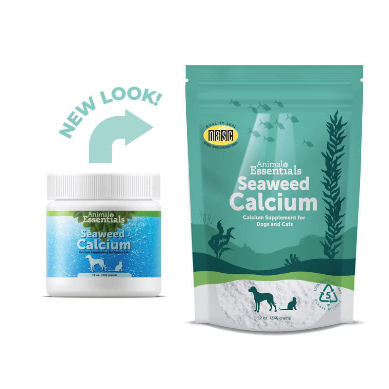 Animal Essentials Seaweed Calcium Supplement for Dogs & Cats, 12 oz - Iceland Seaweed Magnesium, Boron, Zinc - BeesActive Australia