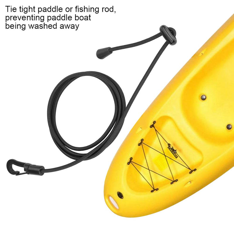 Paddle Leash, 2PCS Safety Rubber Oar Rope Hook Paddle Board Leash for Paddling Avoiding Washed Oars Away - BeesActive Australia