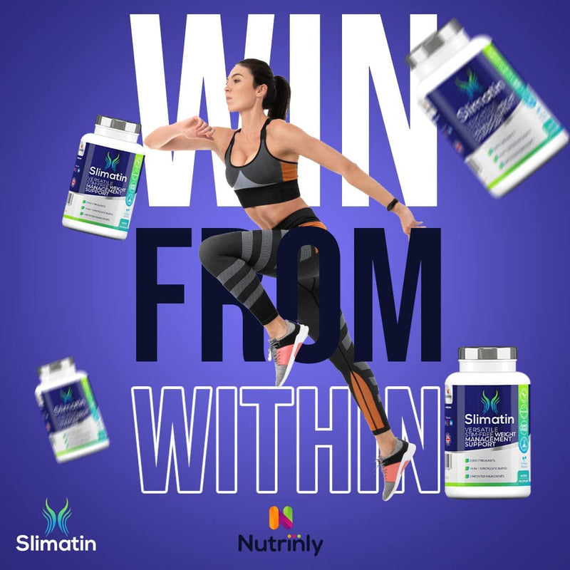 Slimatin Natural Weight Loss Pills for Women and Men | Keto Friendly, 30 Servings - 10 in 1 - with Pure Garcinia Cambogia, Gymnema Sylvestre, Dandelion, InnoSlim & More - Made in The U.K - BeesActive Australia