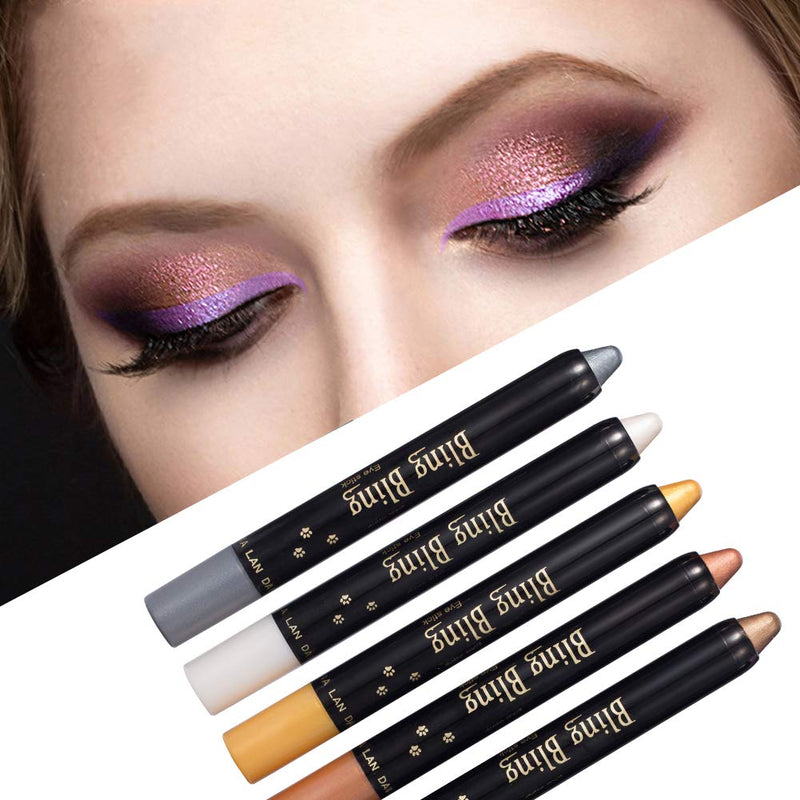 Eyeshadow Stick, Waterproof Eyeshadow, Eyeshadow Glitter, Eyeshadow Pencil, Ultra Pigmented Makeup Eye Shadow Powder Long Lasting Eye Shadow Pen Set 10 Colors - BeesActive Australia