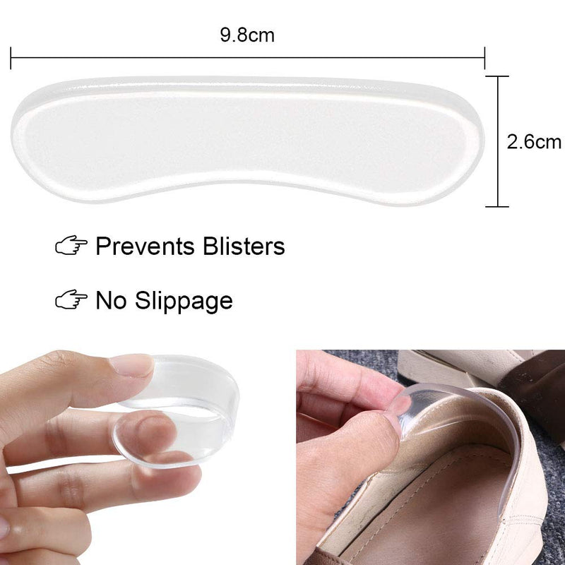 URAQT Heel Grips, 16 pcs Metatarsal Pads Foot Cushions, Shoe Inserts Liners Pads, Invisible Foot Care Kit for Foot Pain Relief B - BeesActive Australia