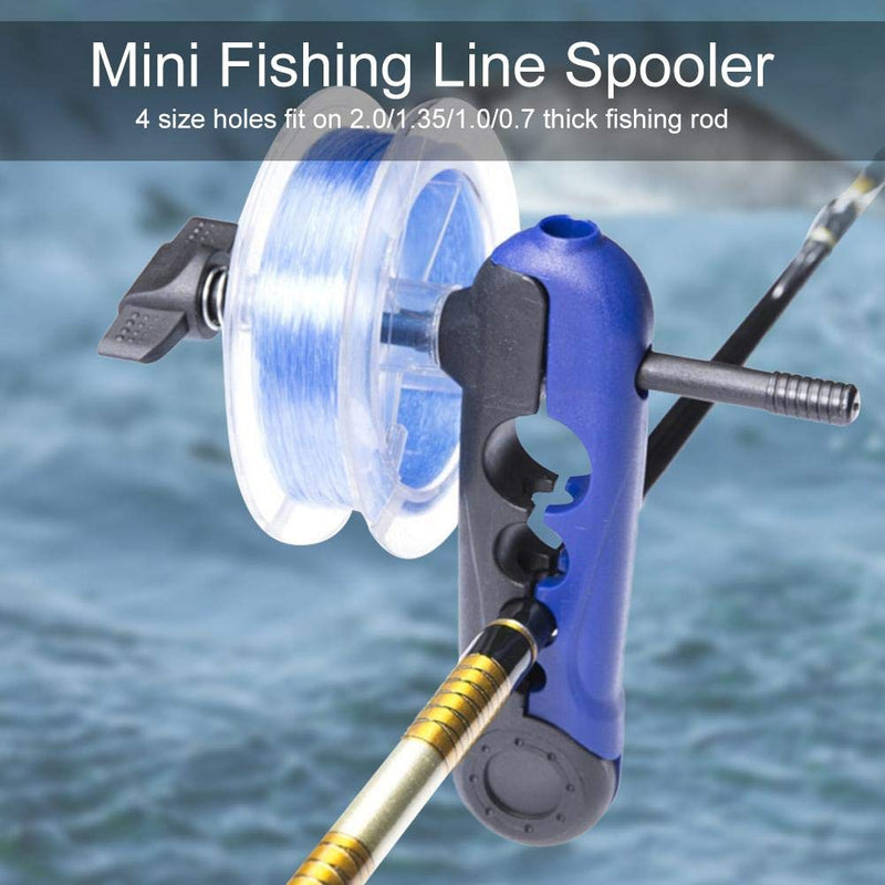 SolUptanisu Fly Fishing Reel,Fishing Line Spooler,Portable Adjustable Fishing Line Spooler Reel Spooling System Tackle Tool - BeesActive Australia