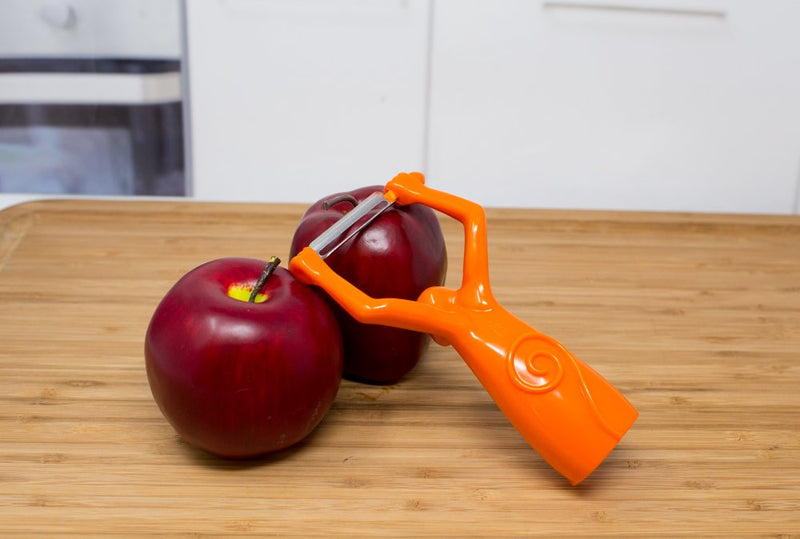 Boston Warehouse Monkey Vegetable Peeler, ONE SIZE, Orange - BeesActive Australia