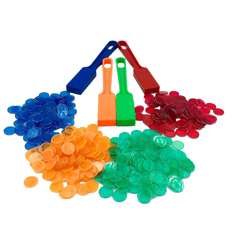[AUSTRALIA] - Yuanhe Bingo Magnetic Wand with 100 Chips - 4 Sets in Color Red, Green, Yellow and Blue Per Order 