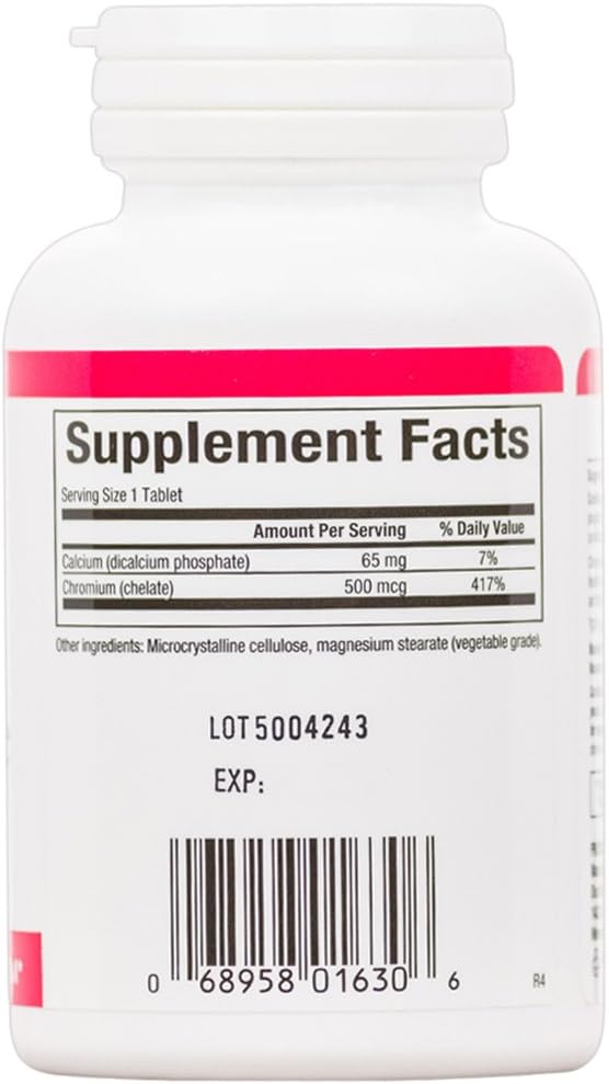 Natural Factors - Chrome GTF Chrate 500 mcg. - 90 Tablets - BeesActive Australia