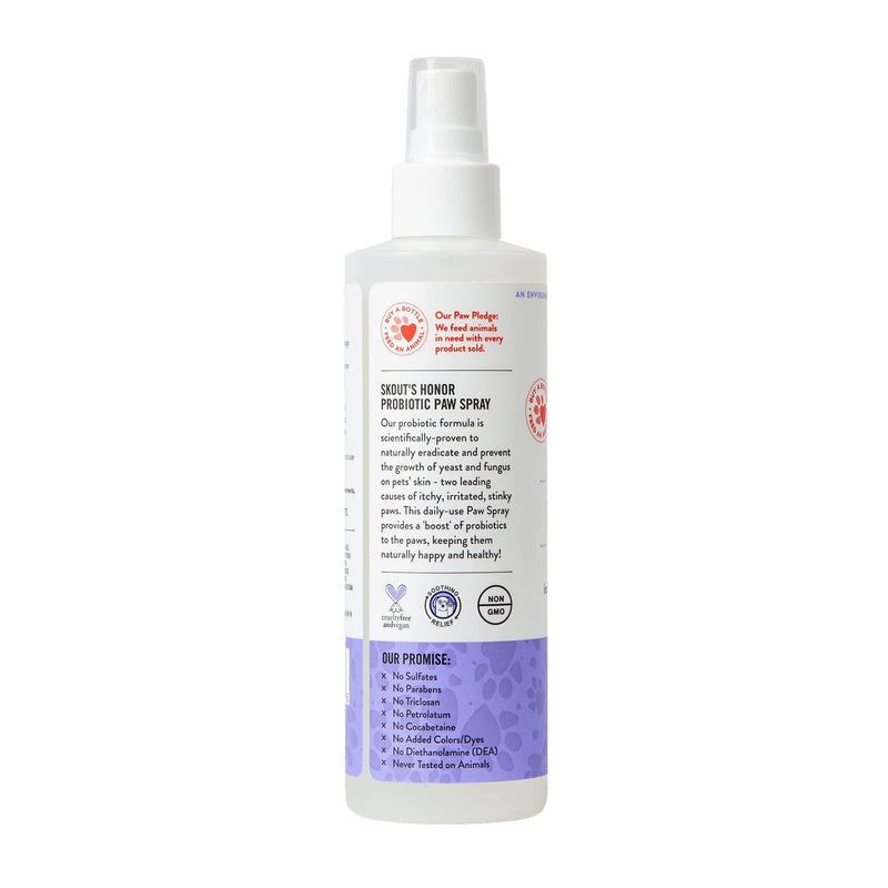 Skout's Honor: Probiotic Paw Spray Supports Healthy Skin and Relieves Itchy, Stinky, and Irritated Paws - Hypoallergenic, 8 oz. - BeesActive Australia