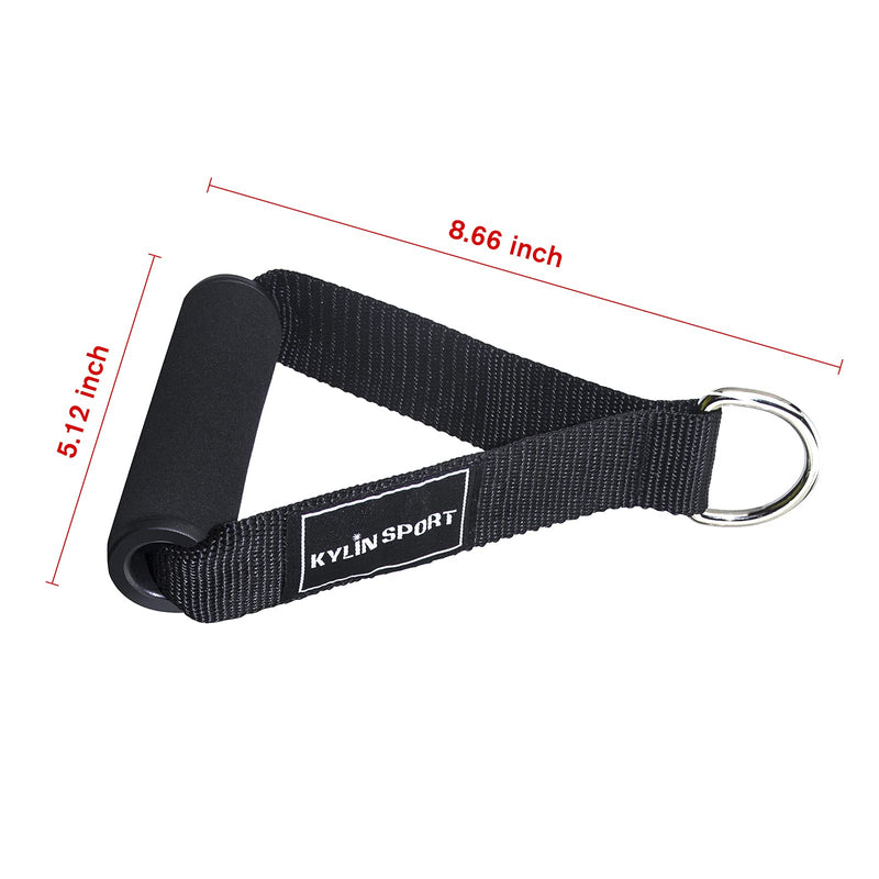 KYLIN SPORT 1 Pair of Resistance Bands Exercise Handles for Gym Heavy Duty Nylon Straps Foam Handles Replacement Fitness Equipment - BeesActive Australia