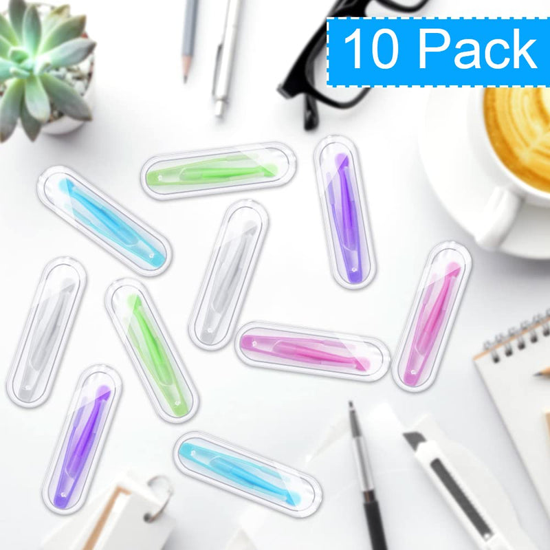 LYTIVAGEN 10 PCS Contact Lens Tweezers, Tweezers and Suction Stick with Small Box Contact Lenses Inserter Remover for Travel and Outdoor Activities - BeesActive Australia