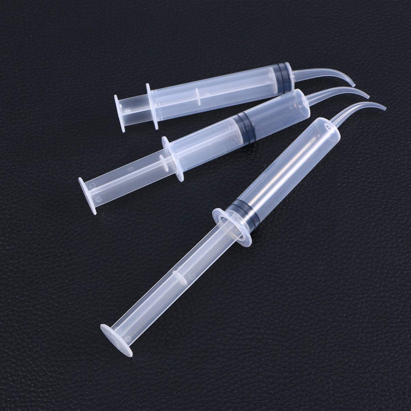 ROSENICE Dental Syringe 4pcs Disposable Dental Irrigation Syringe with Curved Tip for Dental Care (As Shown) - BeesActive Australia