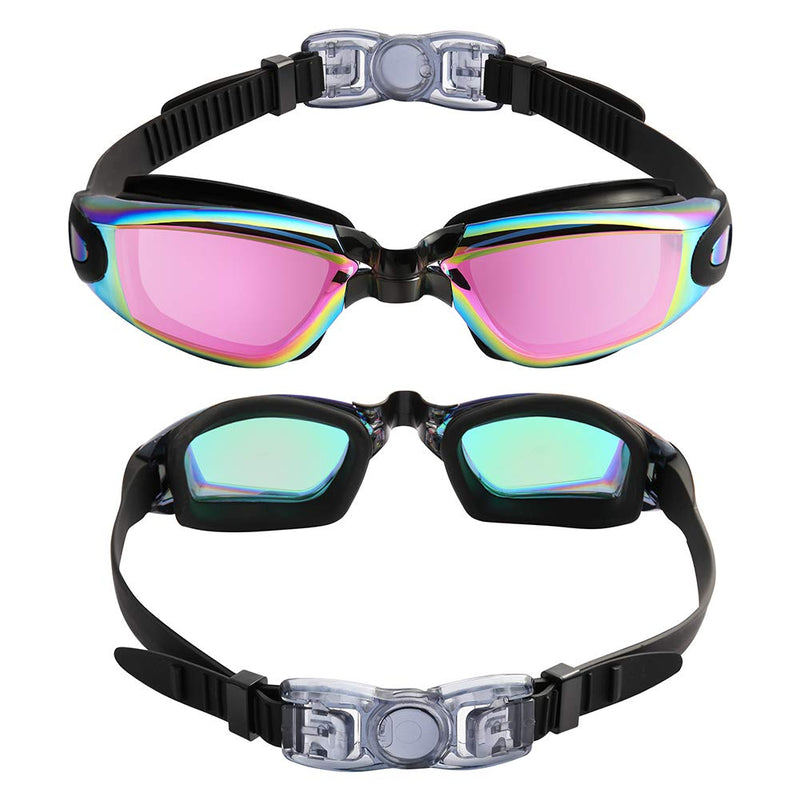 Aegend Swim Goggles, Swimming Goggles No Leaking Anti Fog Adult Men Women Youth Bright Fuchsia - BeesActive Australia