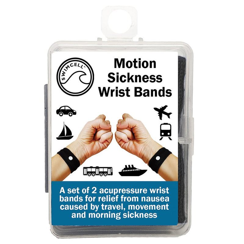 Travel Sickness Bands Adult and Children Wristbands for Morning Sickness Relief Black 1 Pair - BeesActive Australia