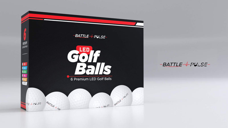 Glow Golf Balls | 6 pcs Light Up Golf Balls | LED Light Glow Balls for Golfing with Mesh Bag | 10 min Lighting Time | Water Resistant Glow in The Dark Ball | 3 -Layer Design | Bright and Vivid Colors - BeesActive Australia