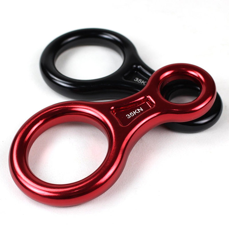 CdyBox 35KN Super 8 Belay Device Titan Figure 8 Descender for Climbing Red - BeesActive Australia