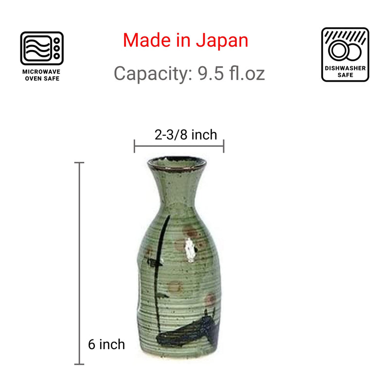 JapanBargain 2727, Sake Bottle Japanese Porcelain Saki Carafe Sake Decanter, 9.5 oz, Made in Japan 1 UmeBottle-9.5oz - BeesActive Australia