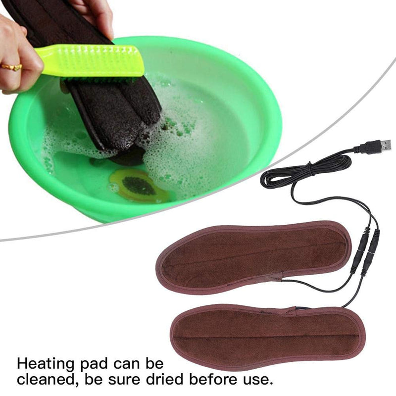 Heated Slippers,Electric Insoles,Heating Templates Electric USB Heated Warming Foot Warmer Feet Electric Heater Temperature Heater (41 42(26cm/10.2in)) - BeesActive Australia