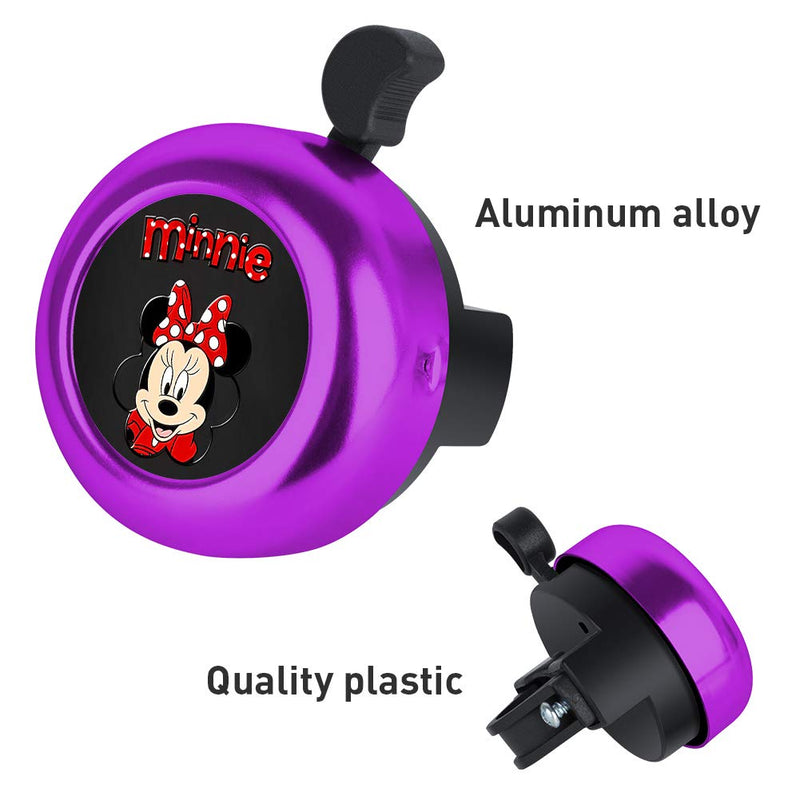 cuwana Bike Bell Aluminum Frozen Elsa Princess Minnie Stitch Cartoon Cute Bicycle Bell Loud Clear Sound Bike Accessories for Adults Kids Girls Boys Women - BeesActive Australia